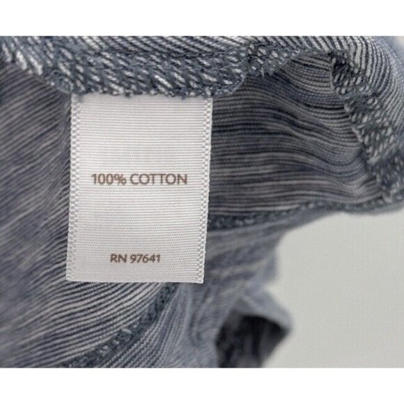 J.Jill Purejill Heathered Blue Long Sleeve Shark Bite Hem T-Shirt Top Sz S, Boho - Picture 6 of 9